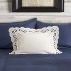 Διακοσμητική μαξιλαροθήκη με γέμιση Αιγαίον "The Κέντημα Project" 40X50 Ianthi